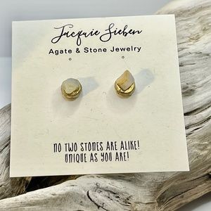 Agate Stone Studs